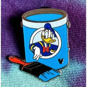 2012 Donald Duck Blue Paint Can Hidden Mickey Completer Disney Trading Pin